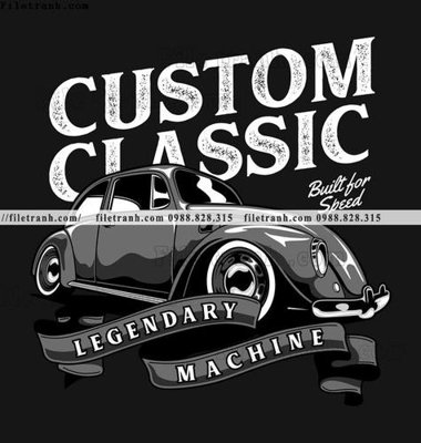 File PSD vector hinh anh o to xe hoi co dien 1534 (bản gốc) độ phân giải cao