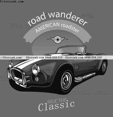 File gốc vector hinh anh o to xe hoi co dien 1566 (ảnh chi tiết) để in lụa