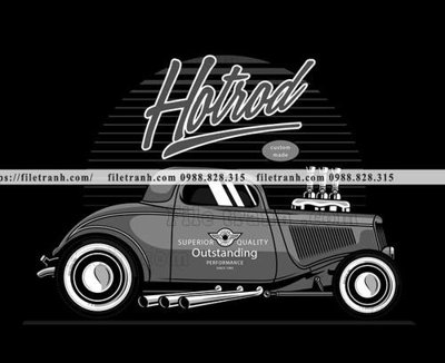 File tranh vector hinh anh o to xe hoi co dien 1580 (gốc) chủ đề trẻ em