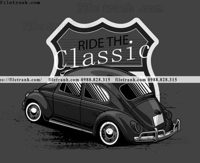Ảnh gốc file in lụa vector hinh anh o to xe hoi co dien 1589 chi tiết
