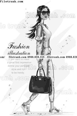 File gốc vector hinh anh style thoi trang nu 1525 (cho in ấn) từ kho Filetranh