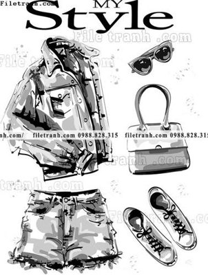 File gốc vector hinh anh style thoi trang nu 1560 (in lụa) tranh phong thủy