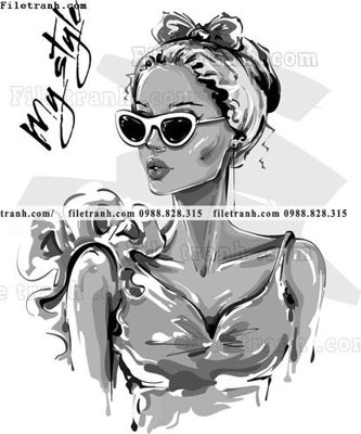 Tải file vector hinh anh style thoi trang nu 1576 (ảnh gốc) in gạch 3D