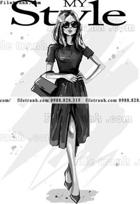 File in trần vector hinh anh style thoi trang nu 1595 (bản gốc) đại dương