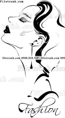 File in ấn chuyên nghiệp vector hinh anh style thoi trang nu 1601 (file gốc)