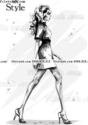 File gốc in ấn vector hinh anh style thoi trang nu 1619 chuẩn màu CMYK