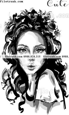 File in ấn vector hinh anh style thoi trang nu 1623 (bản gốc) sắc nét