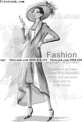 File in trần vector hinh anh thoi trang nu 1512 (bản gốc) mây trời