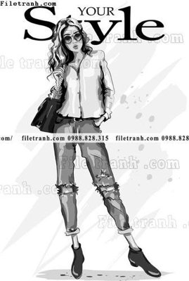 File ảnh vector hinh anh thoi trang nu 1522 (gốc) trang trí khách sạn