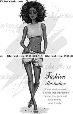 File PSD vector hinh anh thoi trang nu 1539 (bản gốc) đã tách nền