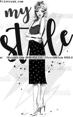 Tải file vector hinh anh thoi trang nu 1543 (gốc) in ấn chất lượng