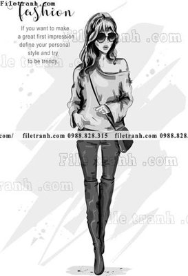 Tải file gốc vector hinh anh thoi trang nu 1552 (in bạt) quảng cáo