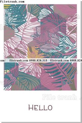 File tranh vector hoa don gian co dien chau au 1517 (gốc) in vải canvas