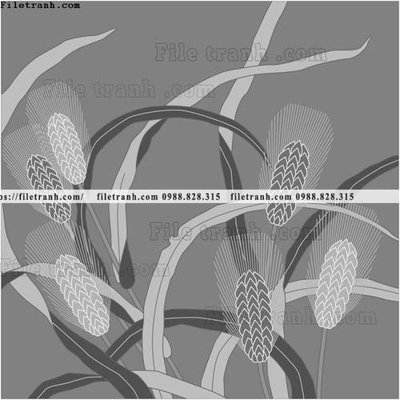 File tranh vector hoa va cay nhat ban 1579 (bản gốc) in lụa dán tường