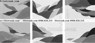 Ảnh gốc vector hoa van nhat ban don gian 1524 (độ nét cao) in tráng gương