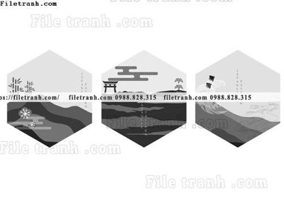 File gốc vector hoa van nhat ban don gian 1531 (in lụa) tranh phong thủy