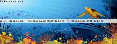 File in trần vector the gioi duoi nuoc 1500 (bản gốc) mây trời