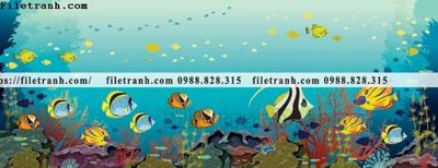 File tranh vector the gioi duoi nuoc 1508 (gốc) in vải canvas