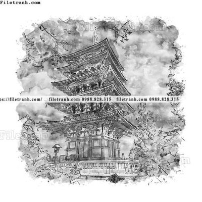 Tải file vector trang tri kien truc the gioi 1512 (ảnh gốc) in gạch 3D