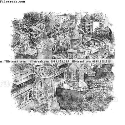 File ảnh vector trang tri kien truc the gioi 1516 (gốc) in standee