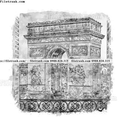 File ảnh gốc vector trang tri kien truc the gioi 1554 không vỡ nét