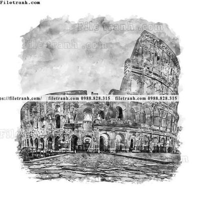 Hình ảnh file gốc in trần nhà vector trang tri kien truc the gioi 1578