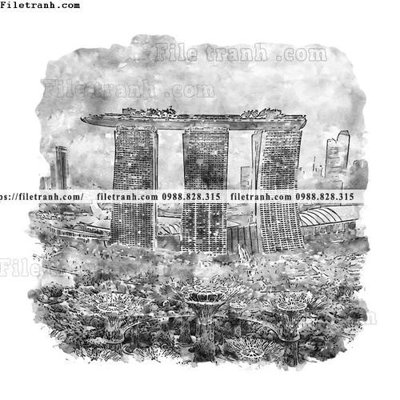 File gốc vector trang tri kien truc the gioi 1580 (in lụa) họa tiết 3D