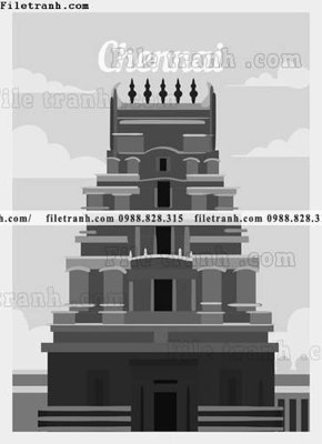 File in trần vector truu tuong toa nha noi tieng 1525 (bản gốc) bầu trời