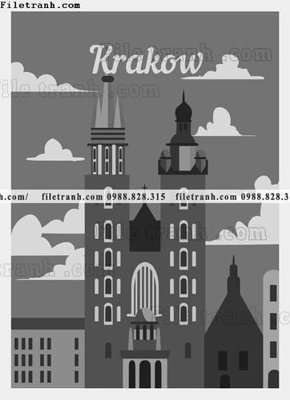 Tải file vector truu tuong toa nha noi tieng 1531 (ảnh gốc) in tráng gương