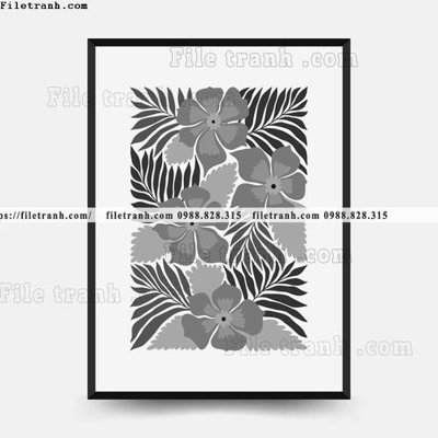 File PSD vector truu tuong ve hoa va cay 1505 (gốc) cho designer