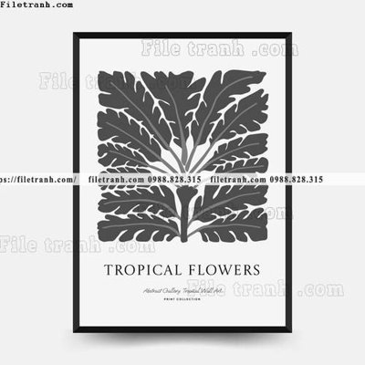 File gốc vector truu tuong ve hoa va cay 1522 (AI/EPS) cho in ấn