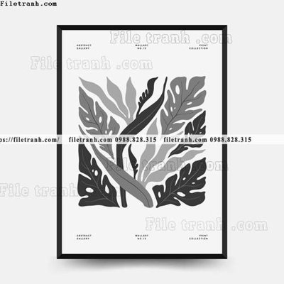 File in mica vector truu tuong ve hoa va cay 1537 (ảnh gốc) đẹp