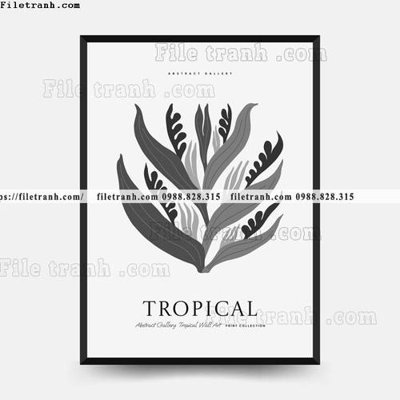 File gốc vector truu tuong ve hoa va cay 1575 (in lụa) họa tiết 3D